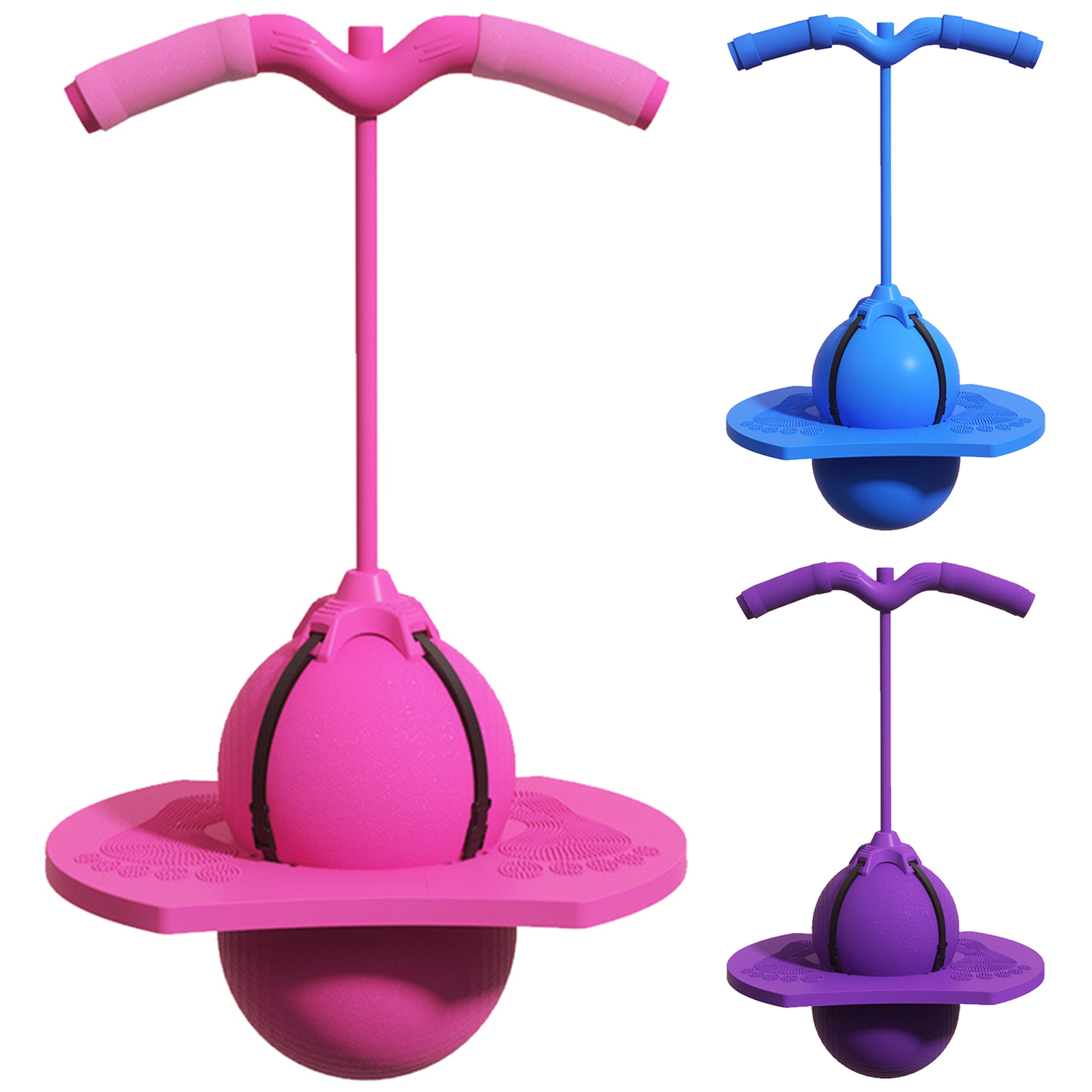 Kids Outdoor Jumping Toys - Balance Jumping Ball with Handle and