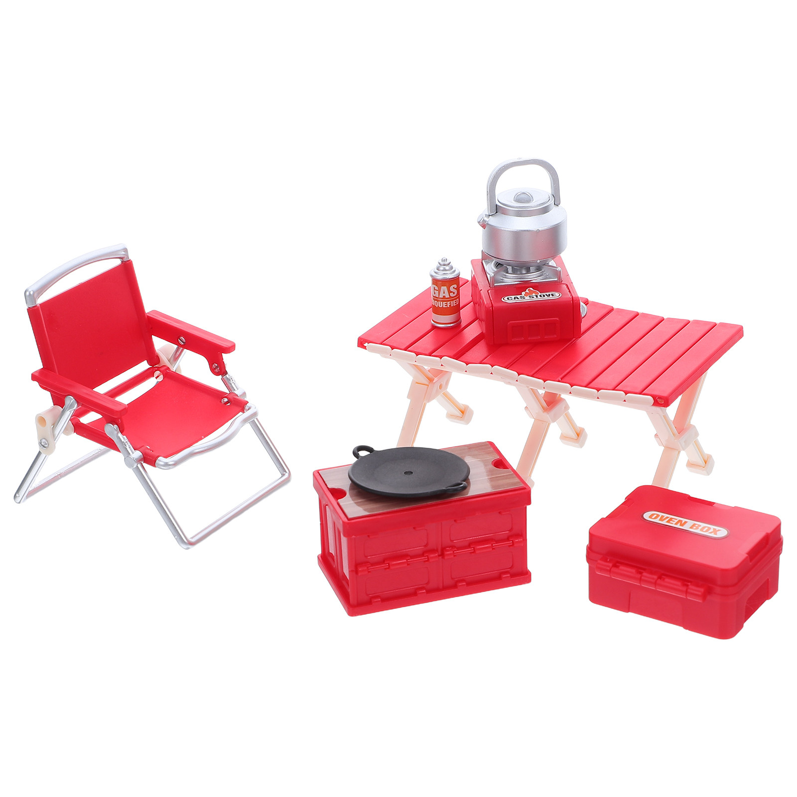 Kids Outdoor Folding Chair - 1Set Miniature Camping Furniture Folding Chairs