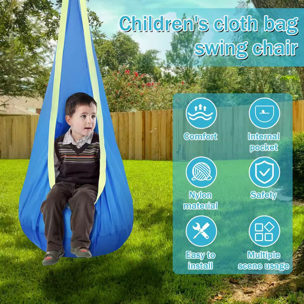 Kids Pod Swing Seat Nylon Hang - Kids Outdoor Swing ulasan dan harga