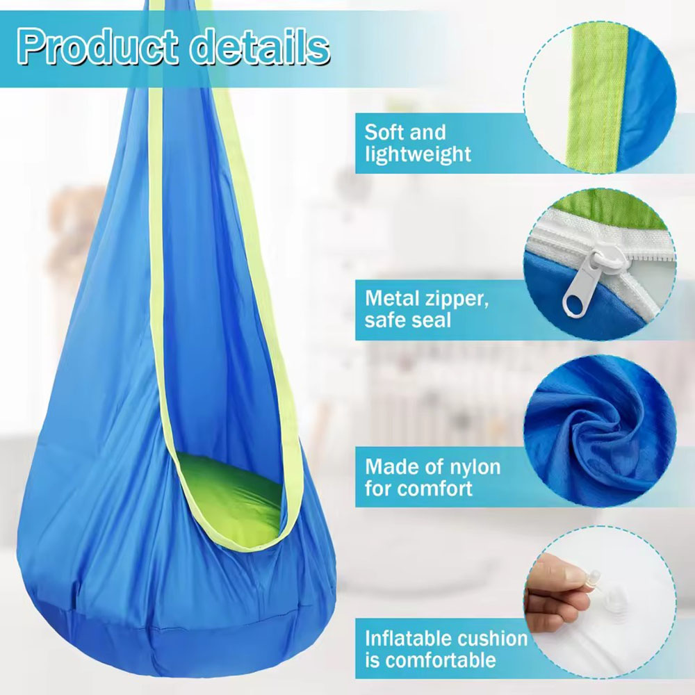 Kids Pod Swing Seat Nylon Hang - Kids Outdoor Swing ulasan dan harga