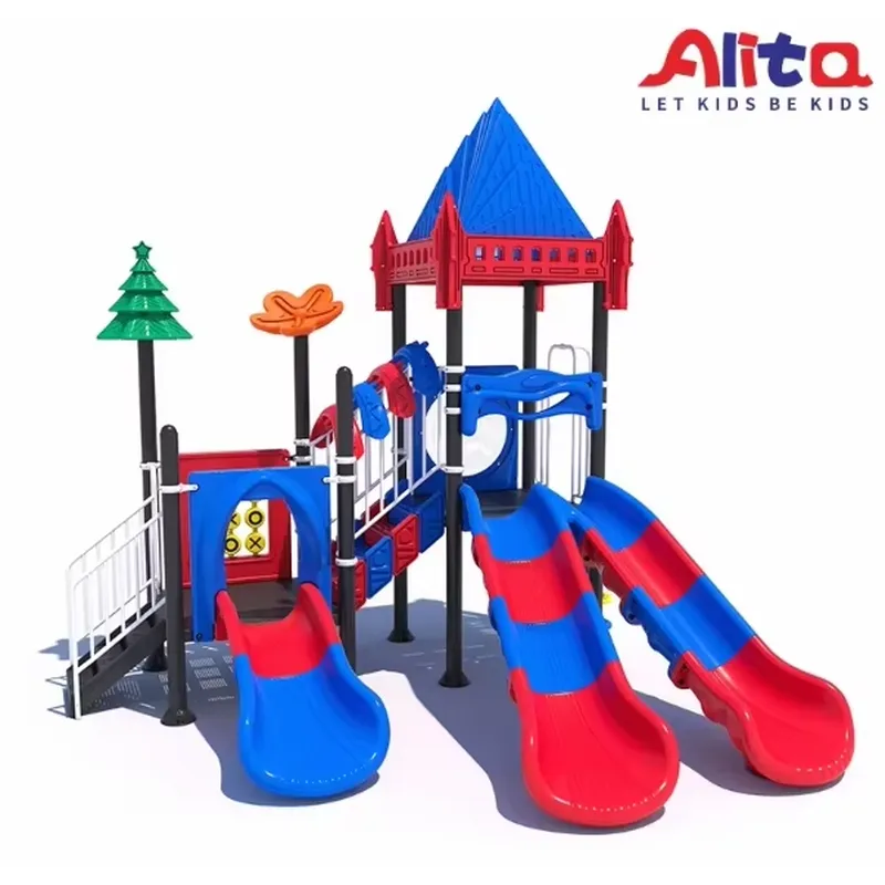 5ft Plastic Outdoor Slide for  - Kids Outdoor Yard Equipment ulasan dan harga