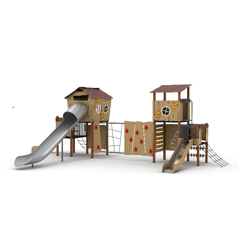 Wooden Outdoor Playground Set  - Kids Outdoor Slide Set ulasan dan harga