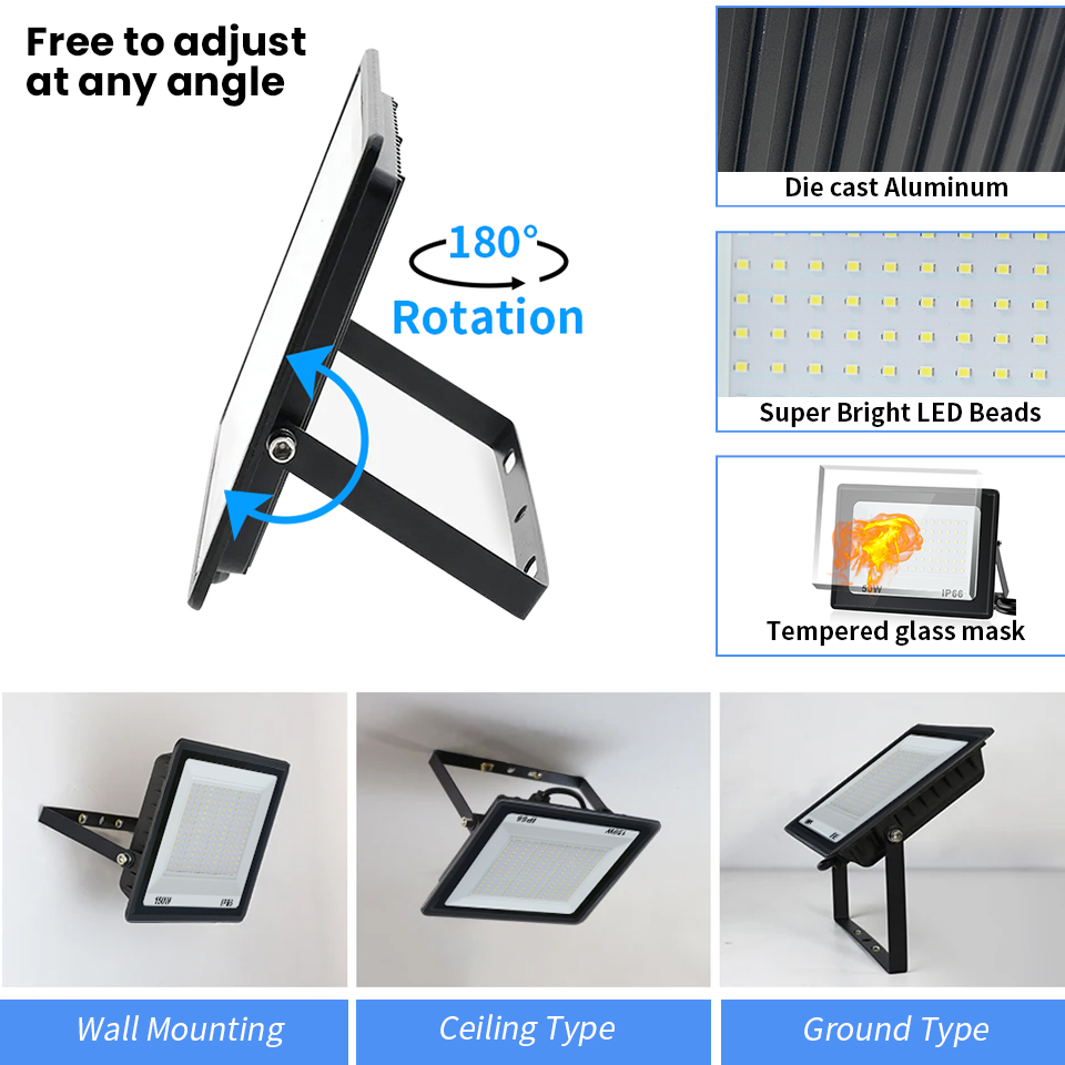 LED Floodlight AC220V 110V 10- - Balance Beam Outdoor ulasan dan harga