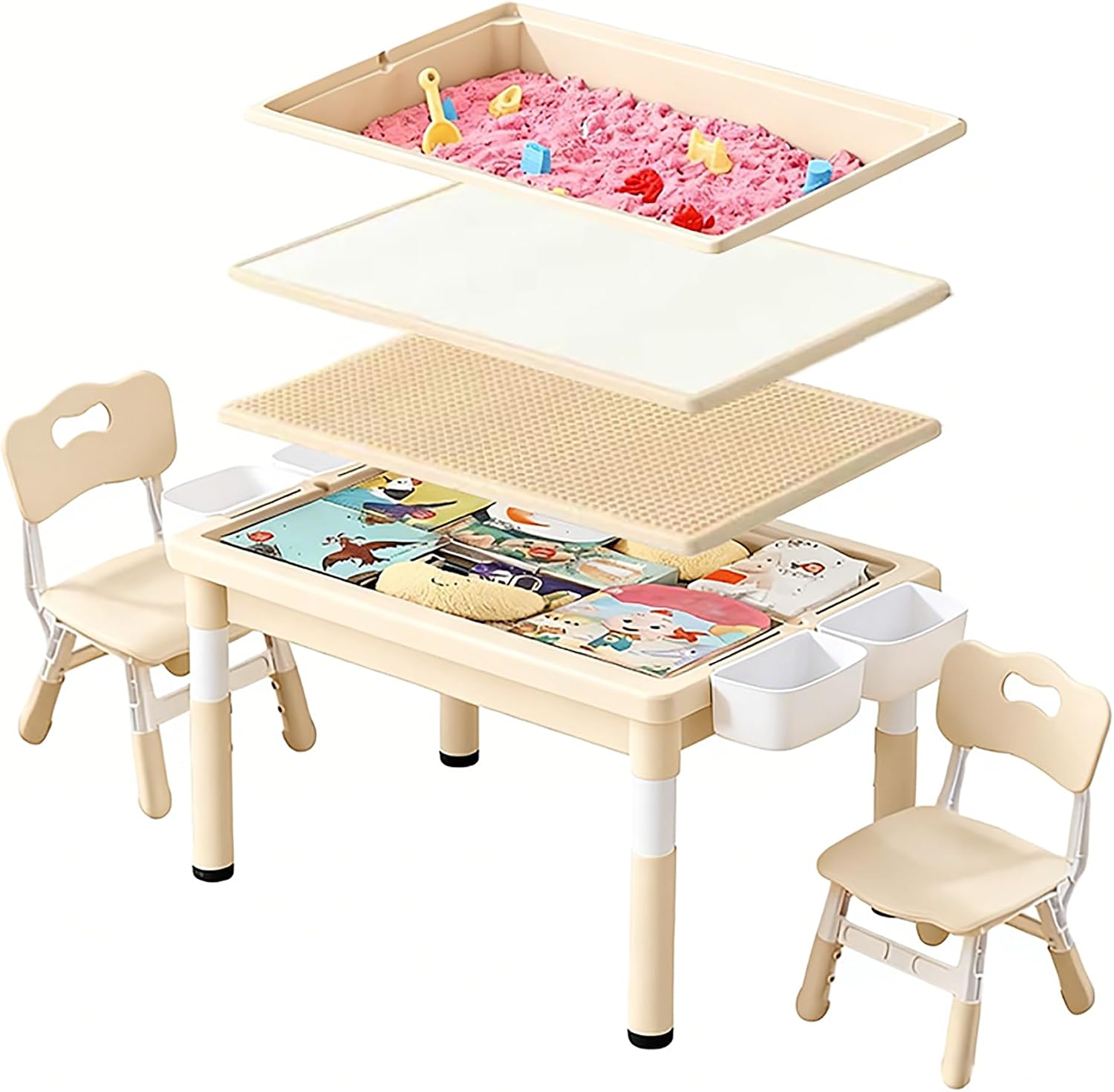Kids Sand and Water Table, Tod - Kids Outdoor Sensory Table ulasan dan harga