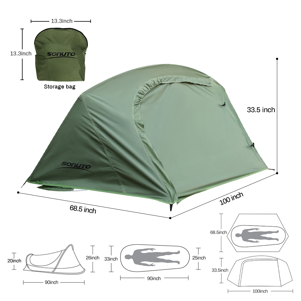 Sonuto Outdoor Single-Person L - Outdoor Tent Playhouse ulasan dan harga