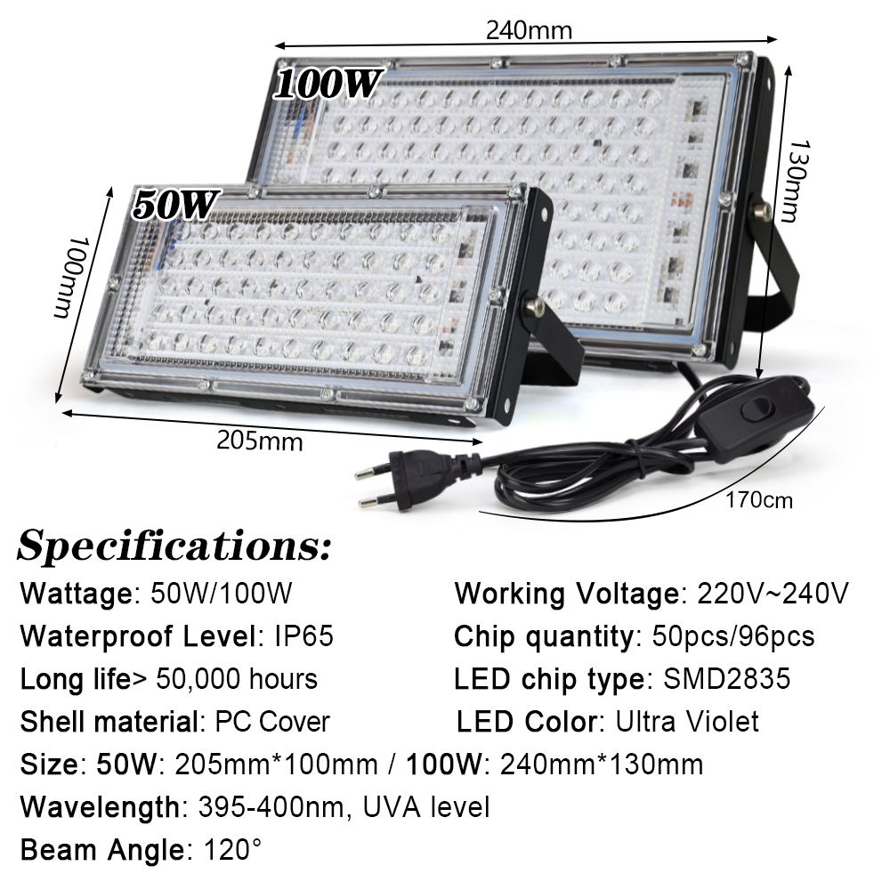 UV Led Flood Light 50W 100W 15 - Balance Beam Outdoor ulasan dan harga