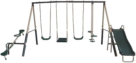 view Outdoor Play Kids Metal B - Kids Outdoor Slide Set ulasan dan harga