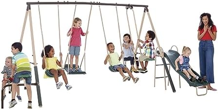 view Outdoor Play Kids Metal B - Kids Outdoor Slide Set ulasan dan harga