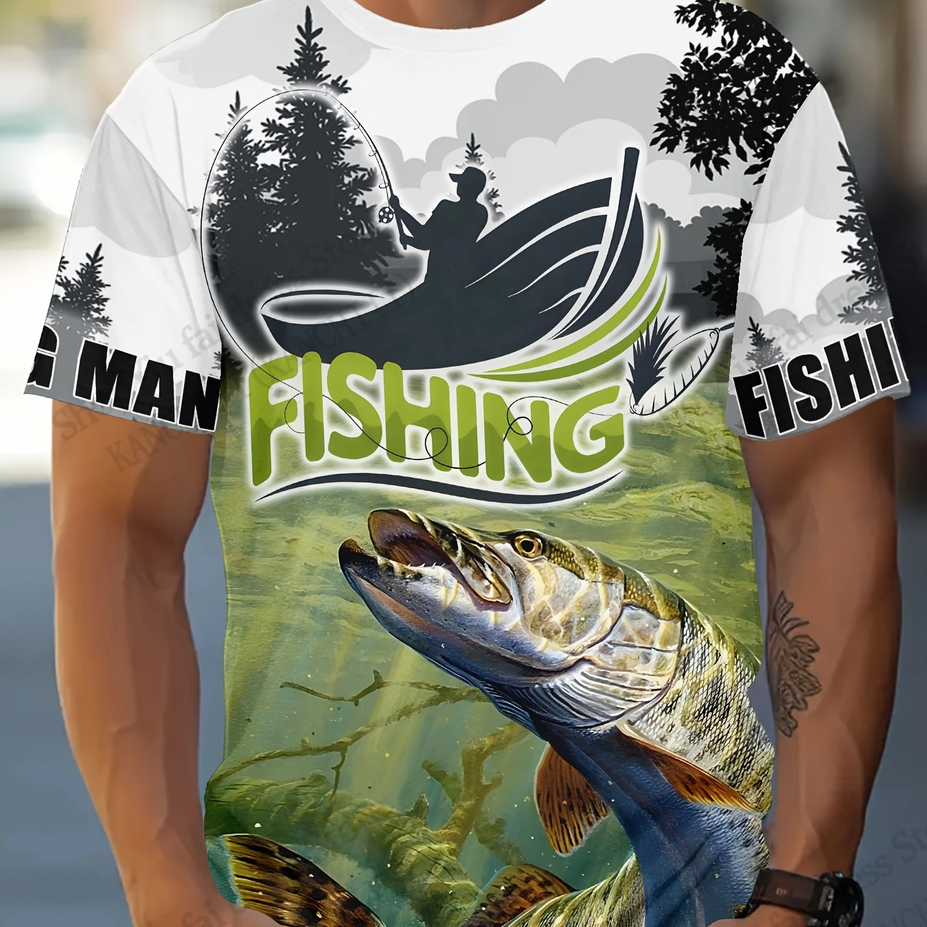 2026 New Fishing Fish 3D Print - Kids Outdoor Fort ulasan dan harga