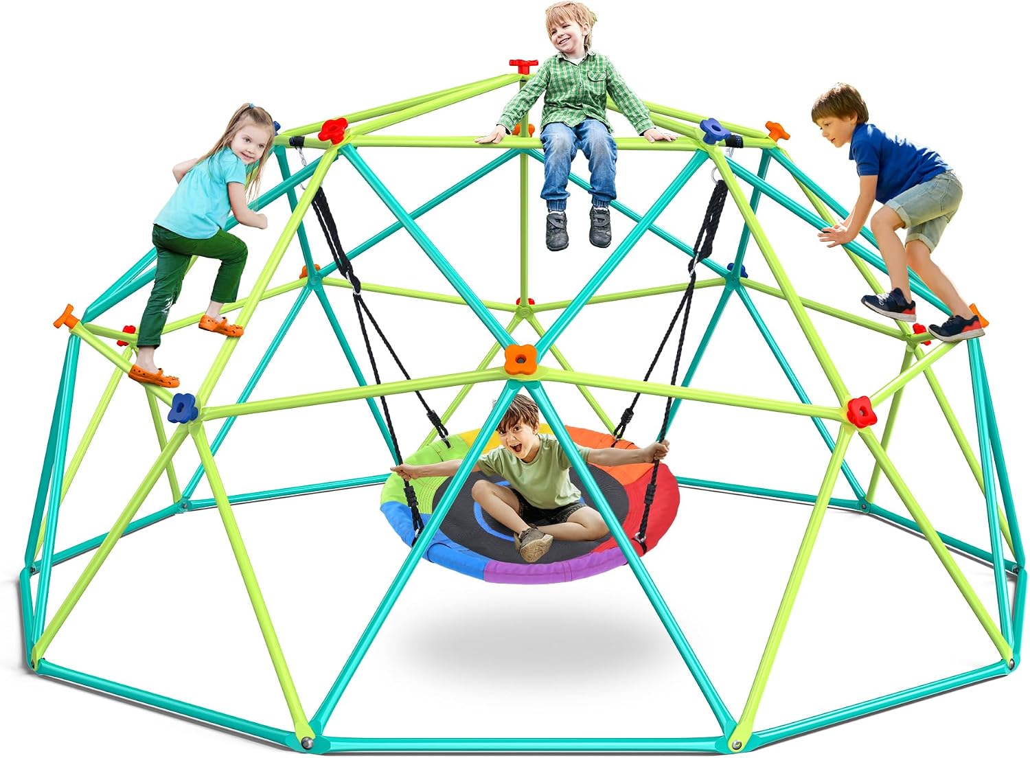 10 ft Climbing Dome Swing Set  - Kids Outdoor Swing ulasan dan harga