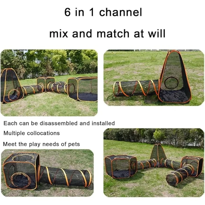 6-in-1 Tent Cat Enclosures wit - Outdoor Tent Playhouse ulasan dan harga