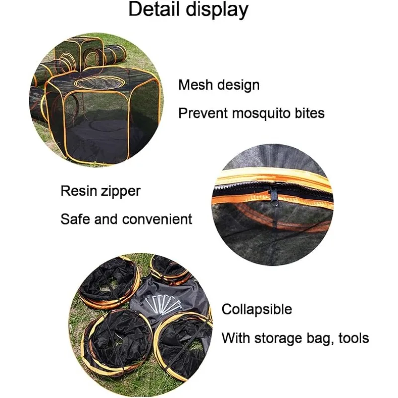 6-in-1 Tent Cat Enclosures wit - Outdoor Tent Playhouse ulasan dan harga