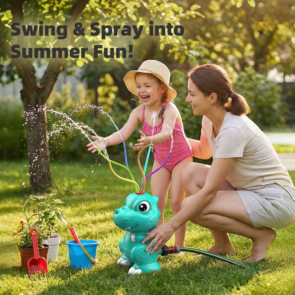 Cartoon Crocodile Summer Sprin - Kids Outdoor Yard Equipment ulasan dan harga