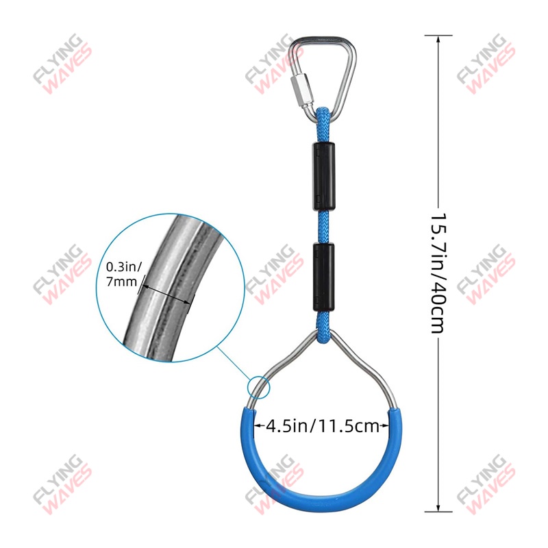 Kids Hanging GYM Ring Swing Cl - Kids Outdoor Swing ulasan dan harga