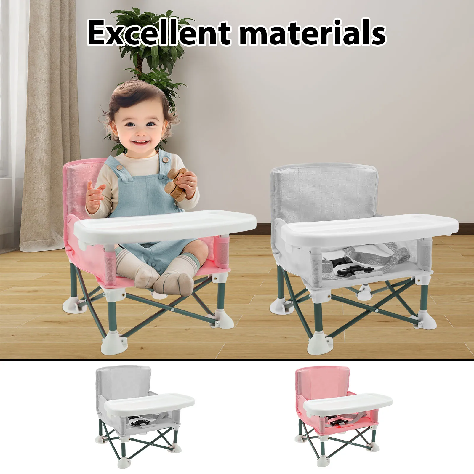 Toddler Booster Seat with Chil - Kids Outdoor Folding Chair ulasan dan harga
