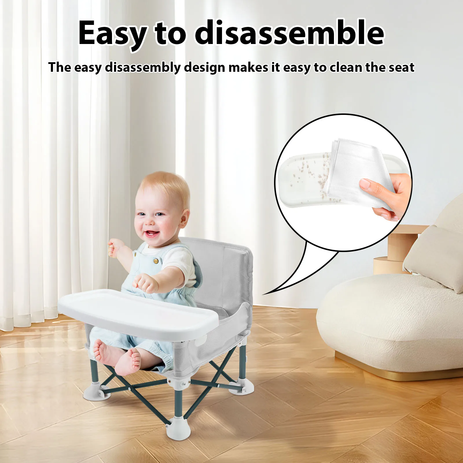 Toddler Booster Seat with Chil - Kids Outdoor Folding Chair ulasan dan harga