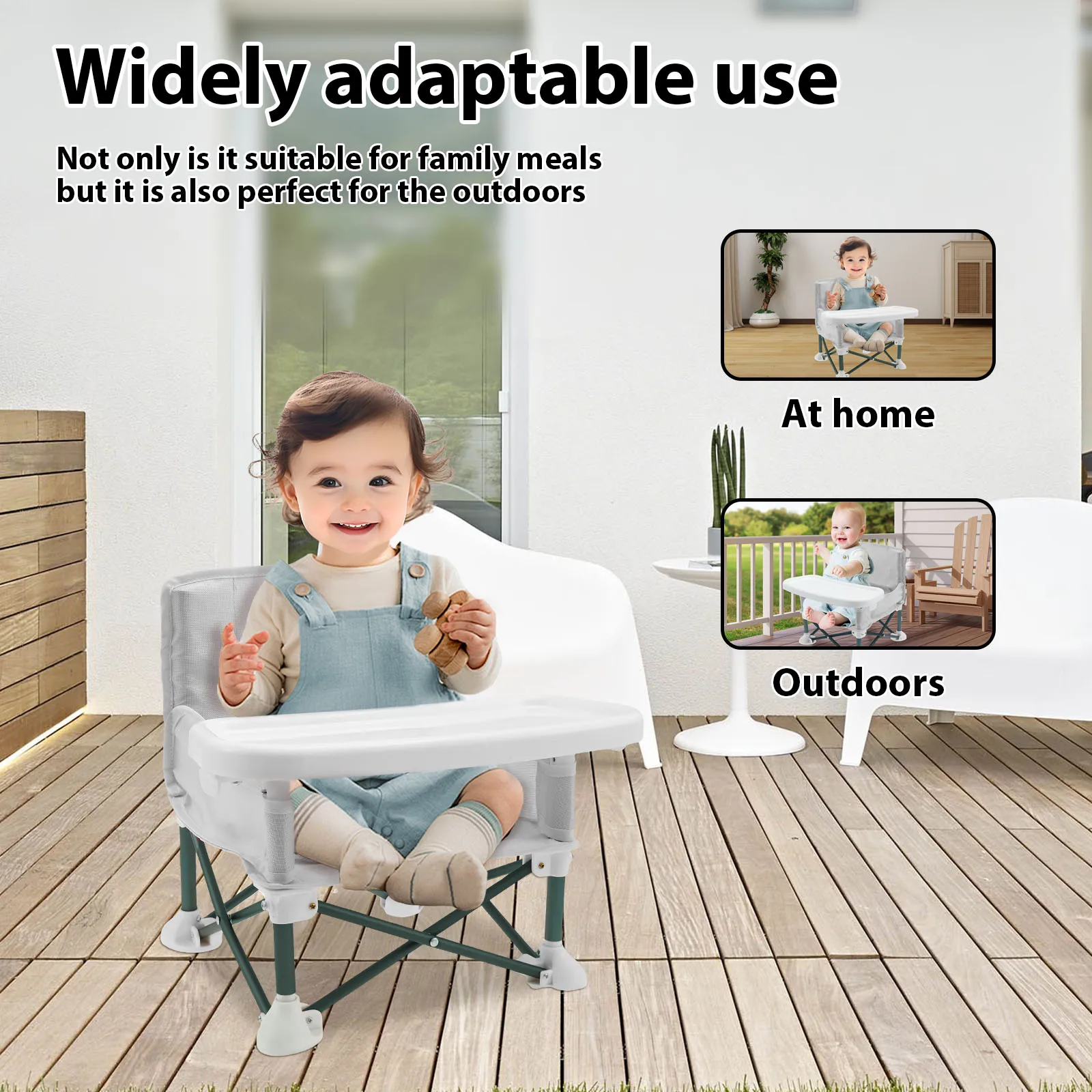 Toddler Booster Seat with Chil - Kids Outdoor Folding Chair ulasan dan harga