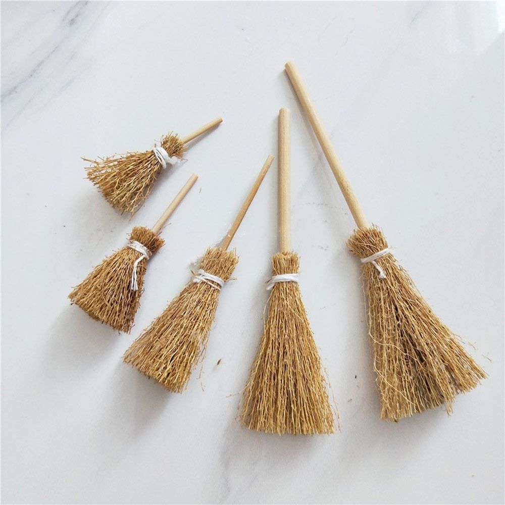 5Pcs Mini Broom Red Rope Straw - Kids Outdoor Cubby House ulasan dan harga