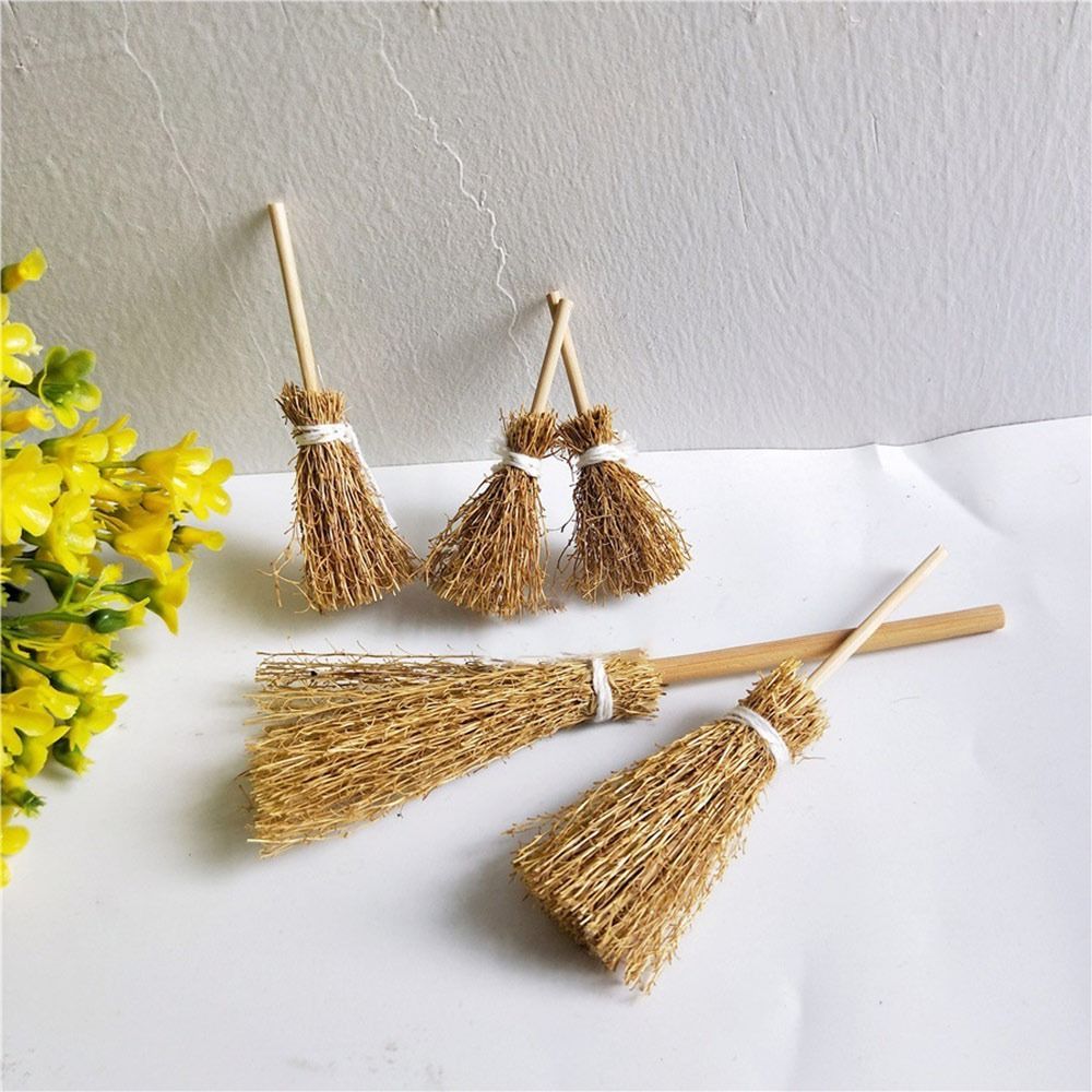 5Pcs Mini Broom Red Rope Straw - Kids Outdoor Cubby House ulasan dan harga