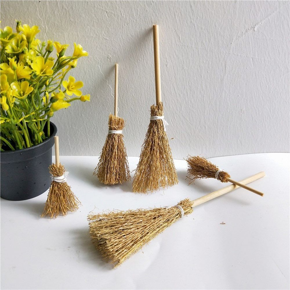 5Pcs Mini Broom Red Rope Straw - Kids Outdoor Cubby House ulasan dan harga