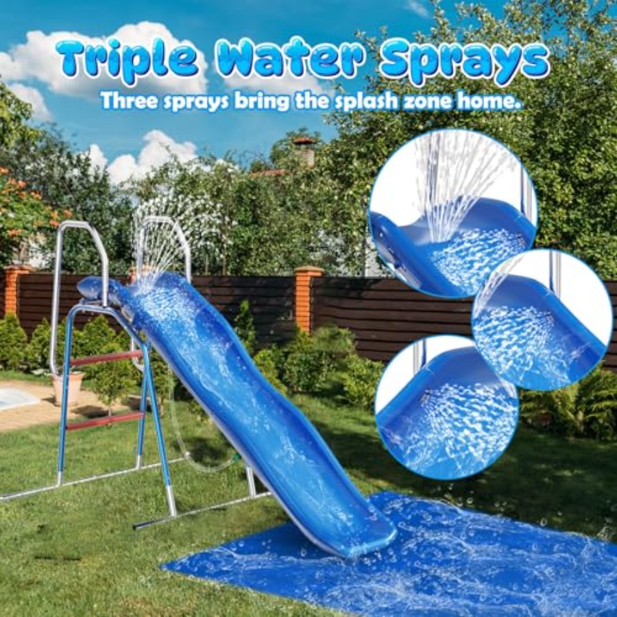Backyard water slide for kids: - Kids Outdoor Zone ulasan dan harga