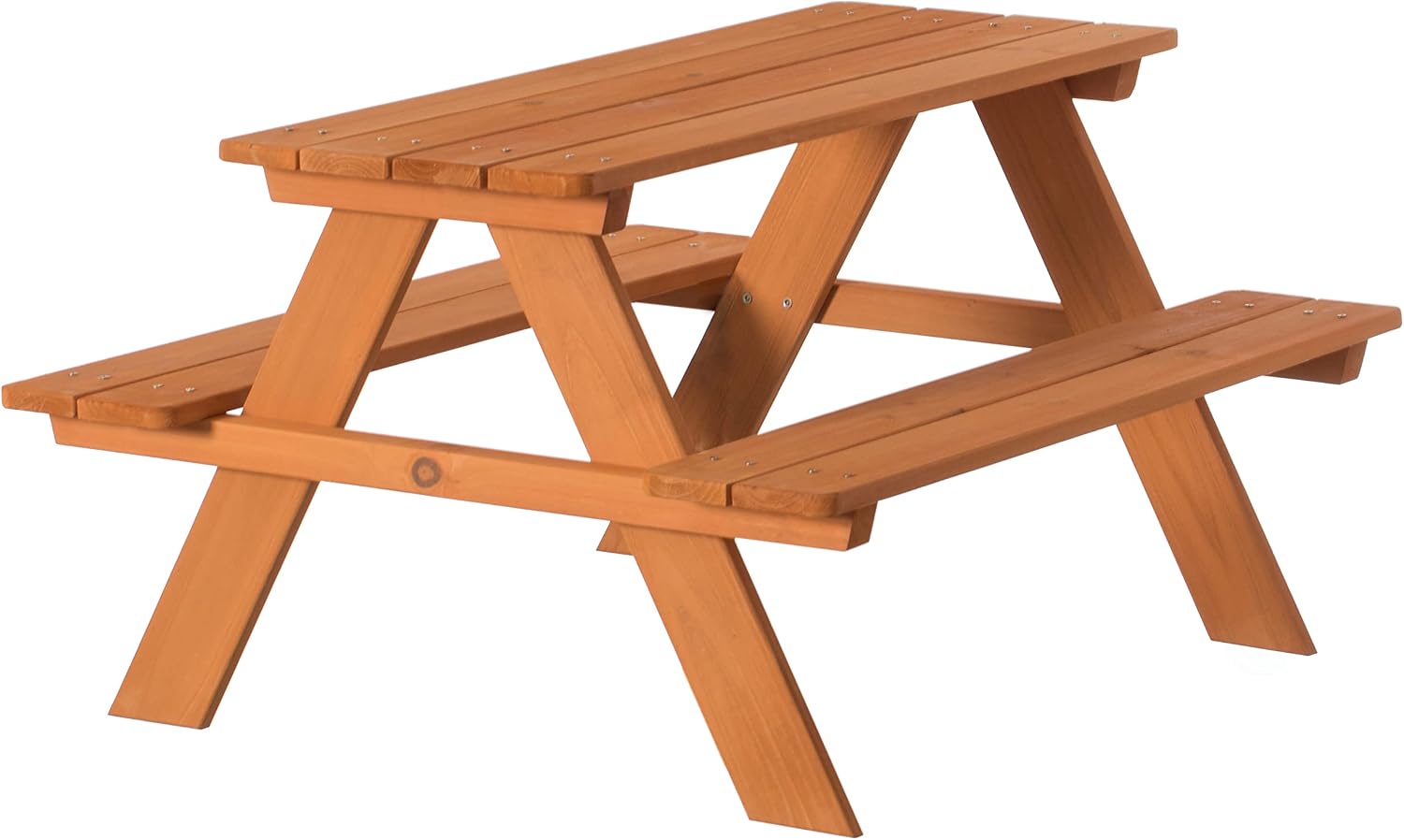 , Stained Wooden Kids Outdoor  - Kids Outdoor Wooden Table ulasan dan harga