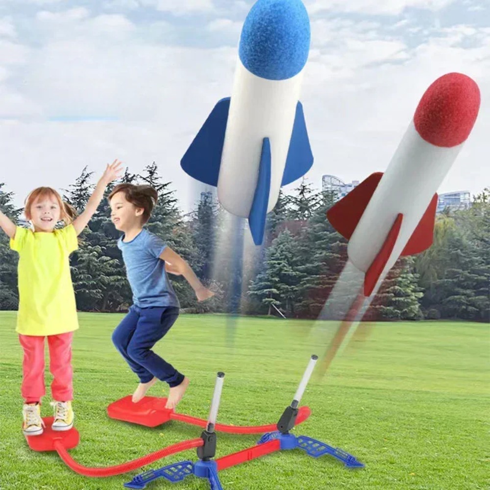 Kids Air Rocket Foot Pump Laun - Kids Outdoor Jumping Toys ulasan dan harga